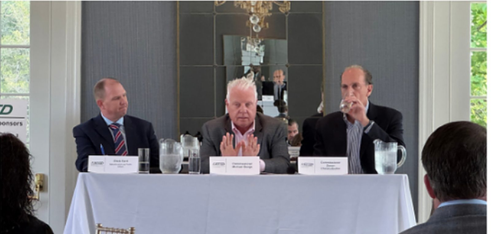 BPU Commissioners and NJ SEED's Energy Policy Chair at a head table
